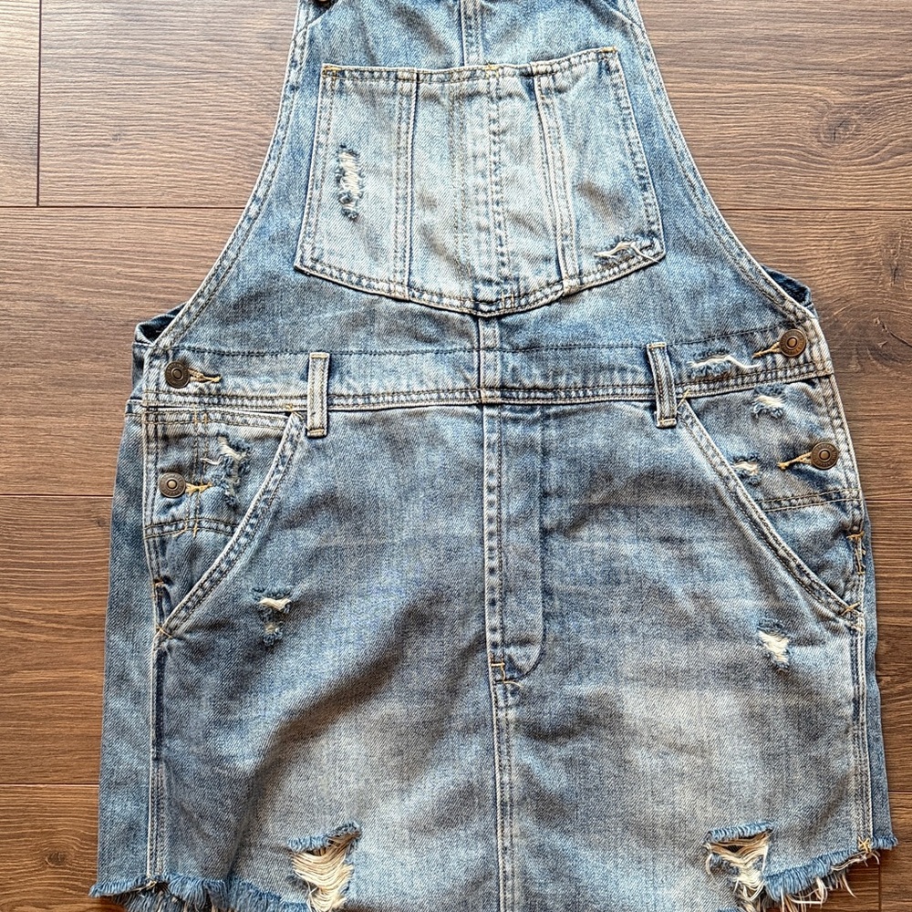 We The Free Blue Denim overalls - Picture 3 of 5